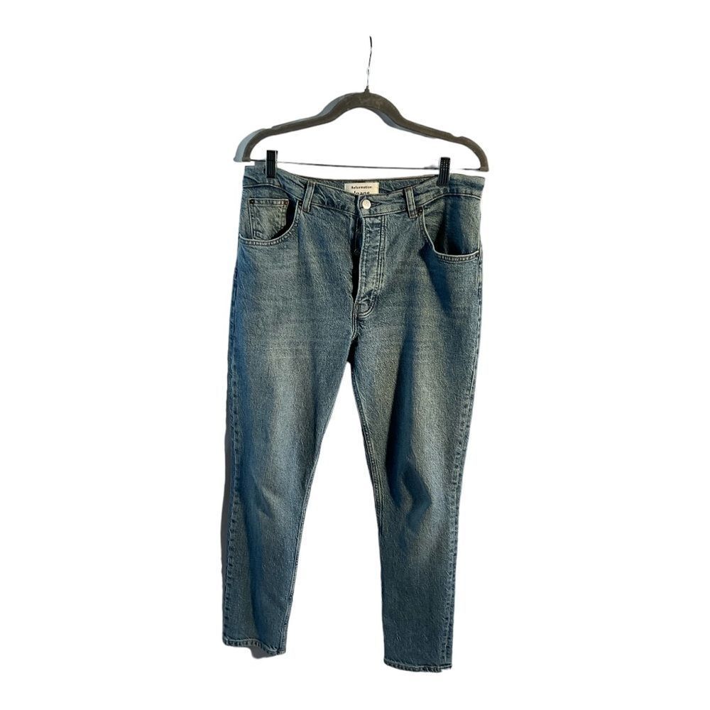 Reformation Women’s Maya Blue High Rise Straight Denim Jeans Size 31